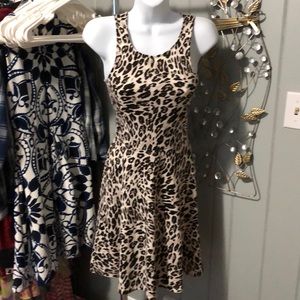 H&M leopard print dress size XS